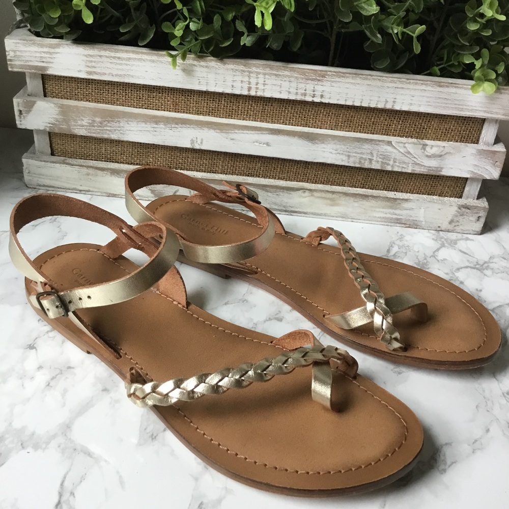 Garnet Hill Made in Italy Genuine Leather Sandals